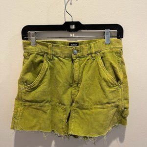 Urban Outfitters Green Corduroy Shorts
